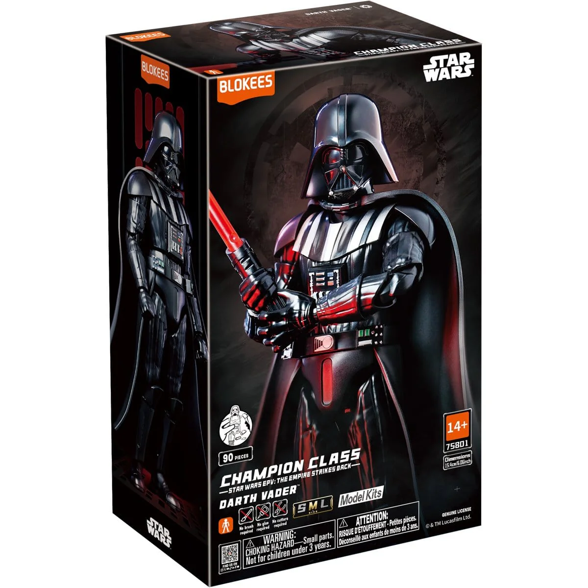 Star Wars Empire Strikes Back Darth Vader Blokees Model Kit - Image 8
