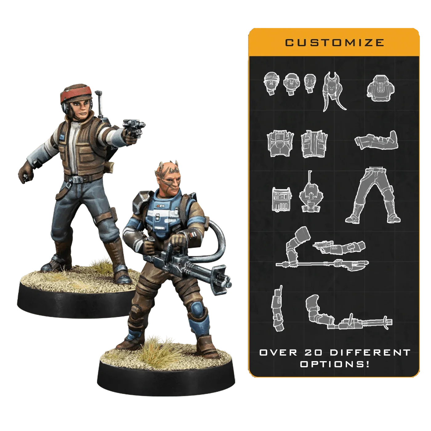 Star Wars Legion - Customizable Rebel Officer and Agent