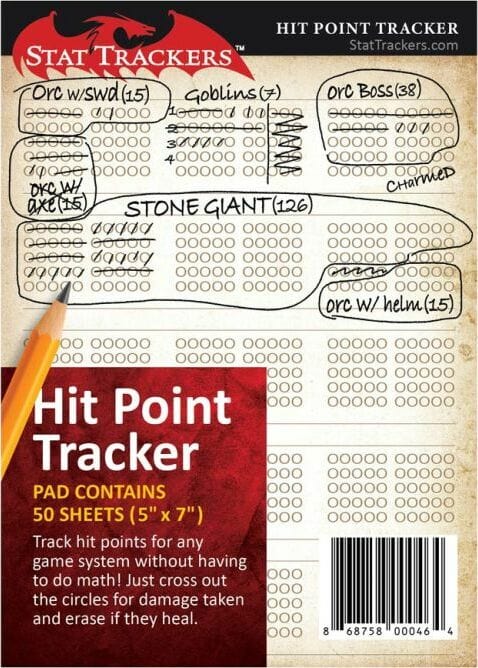 Stat Trackers Hit Point Tracker Pad - Image 4