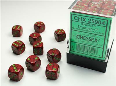 Speckled® 12mm D6 Strawberry™ Dice Block™ (36 dice) - Image 4