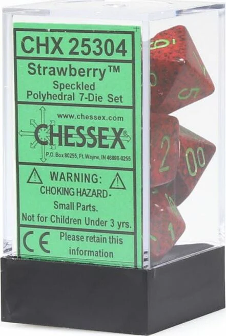 Speckled® Polyhedral Strawberry™ 7-Die Set - Image 2