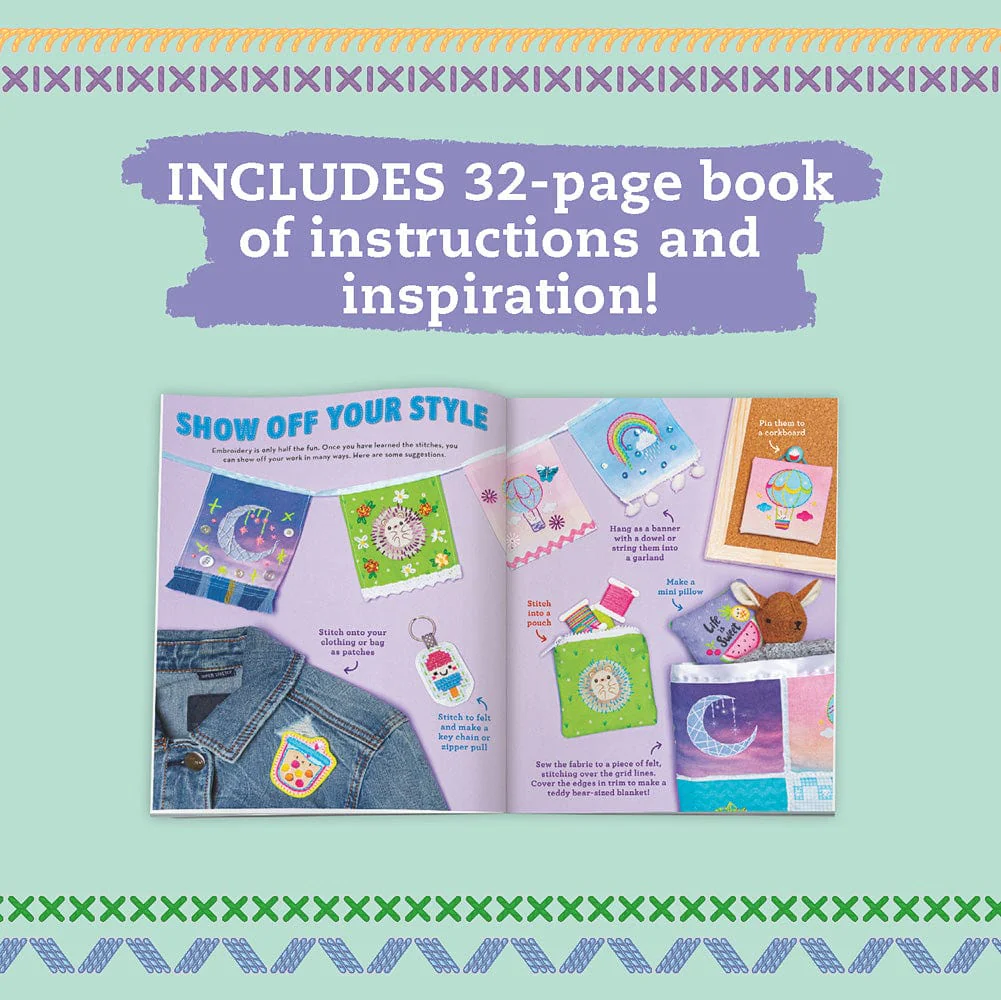 KLUTZ Super Cute Embroidery Book & Activity Kit - Image 12