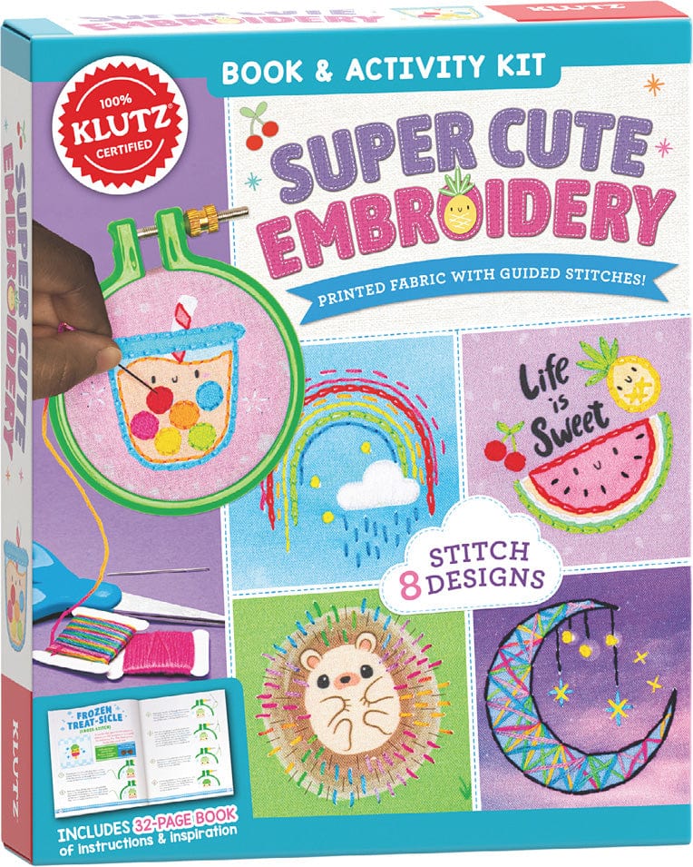 KLUTZ Super Cute Embroidery Book & Activity Kit - Image 5
