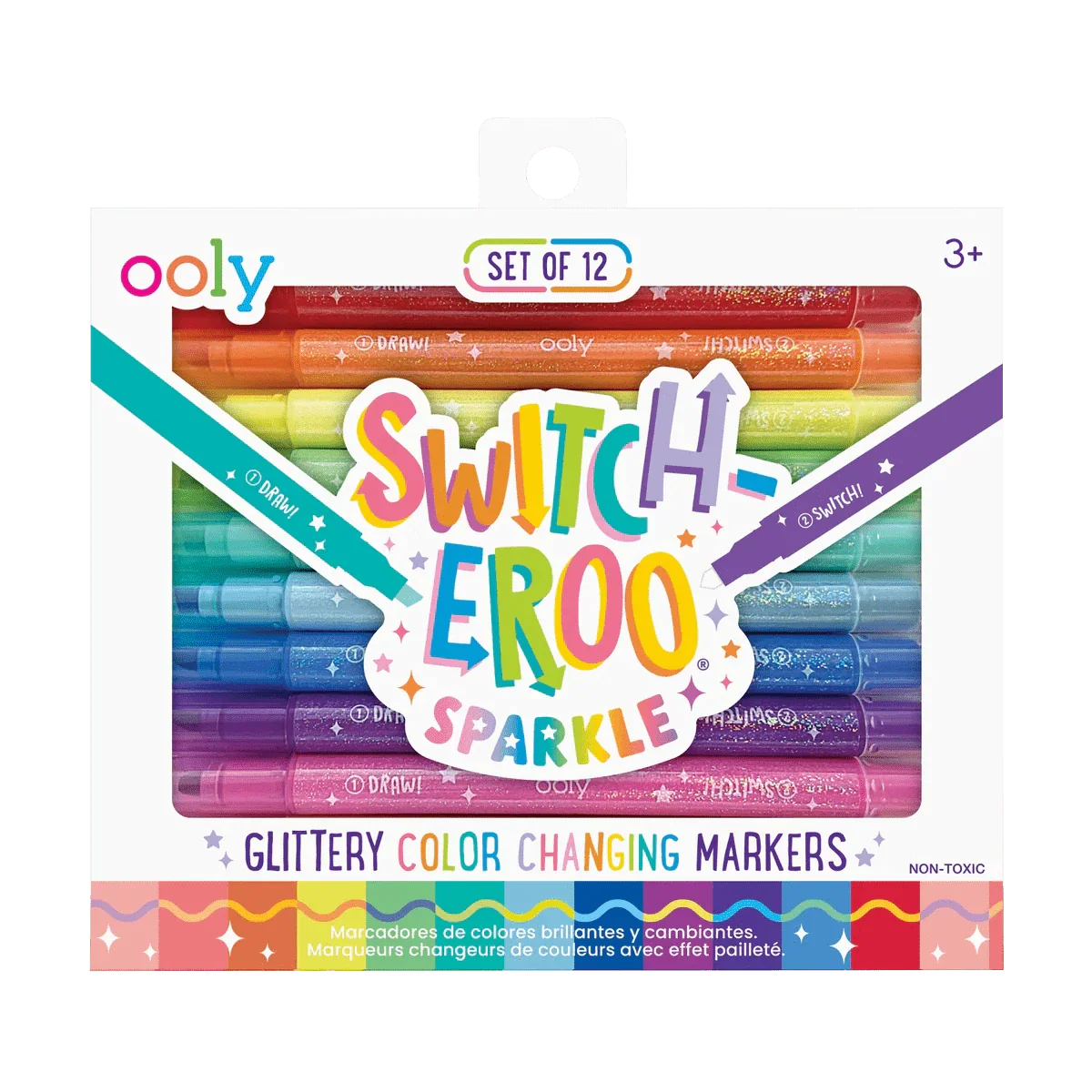 Switch-Eroo Sparkle Color Changing Markers