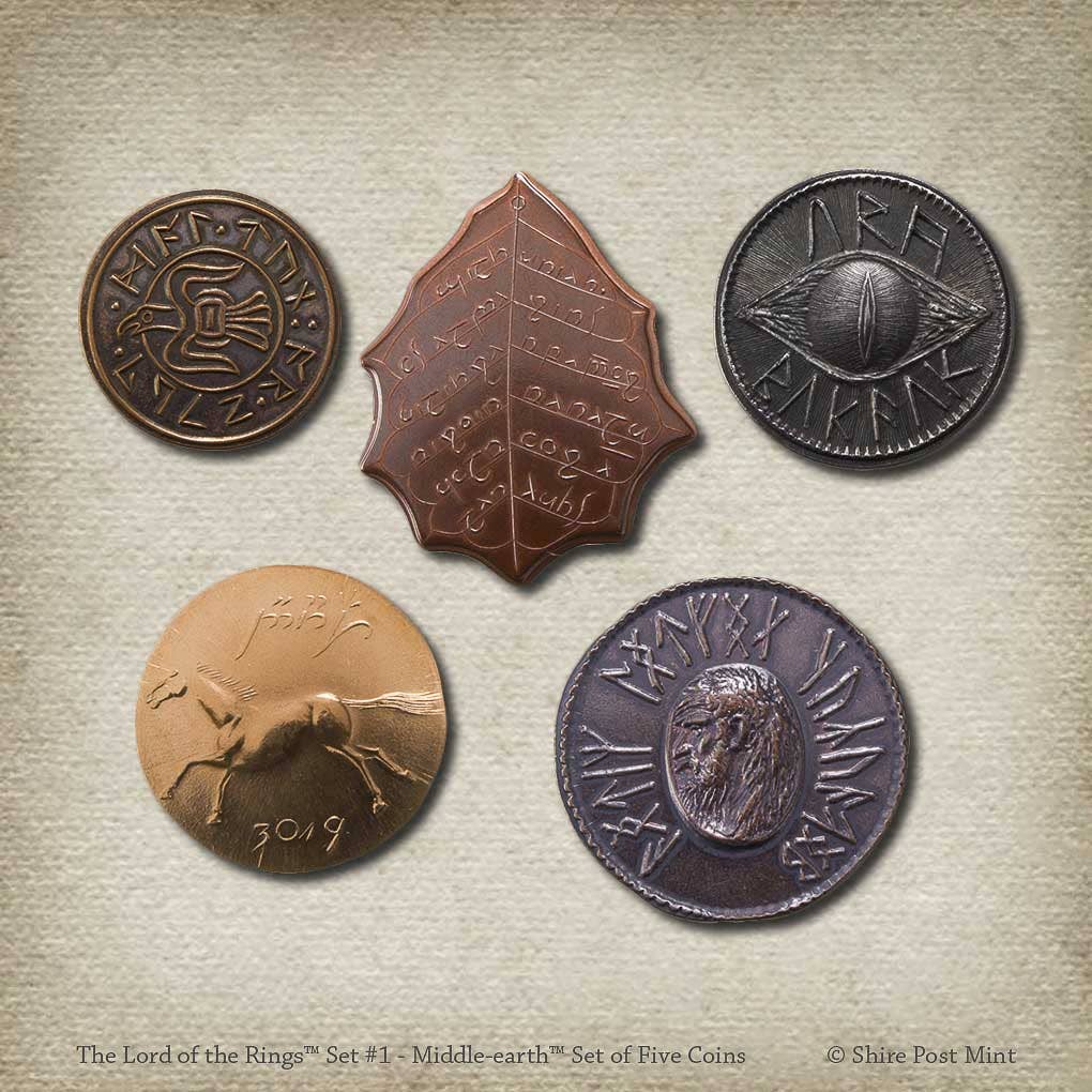 The Lord of the Rings™ Set #1 - Middle-earth Set of Five Coins