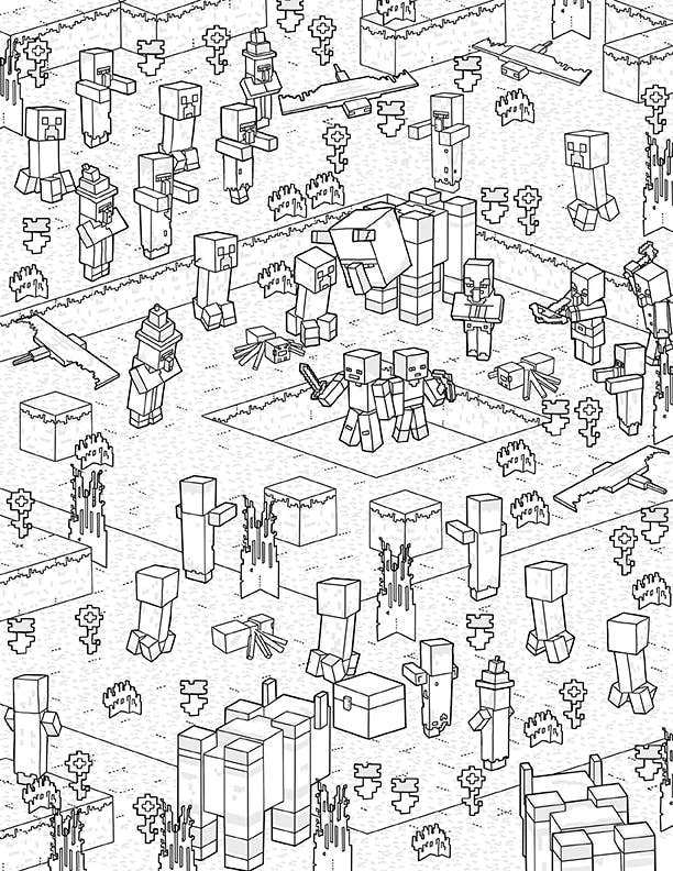 The Official Minecraft Coloring Book - Image 2