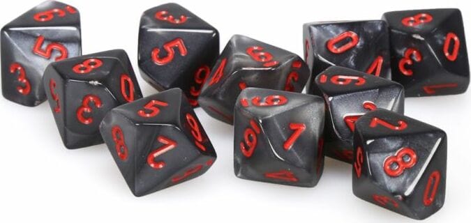 Velvet Black Red d10 set - Image 3