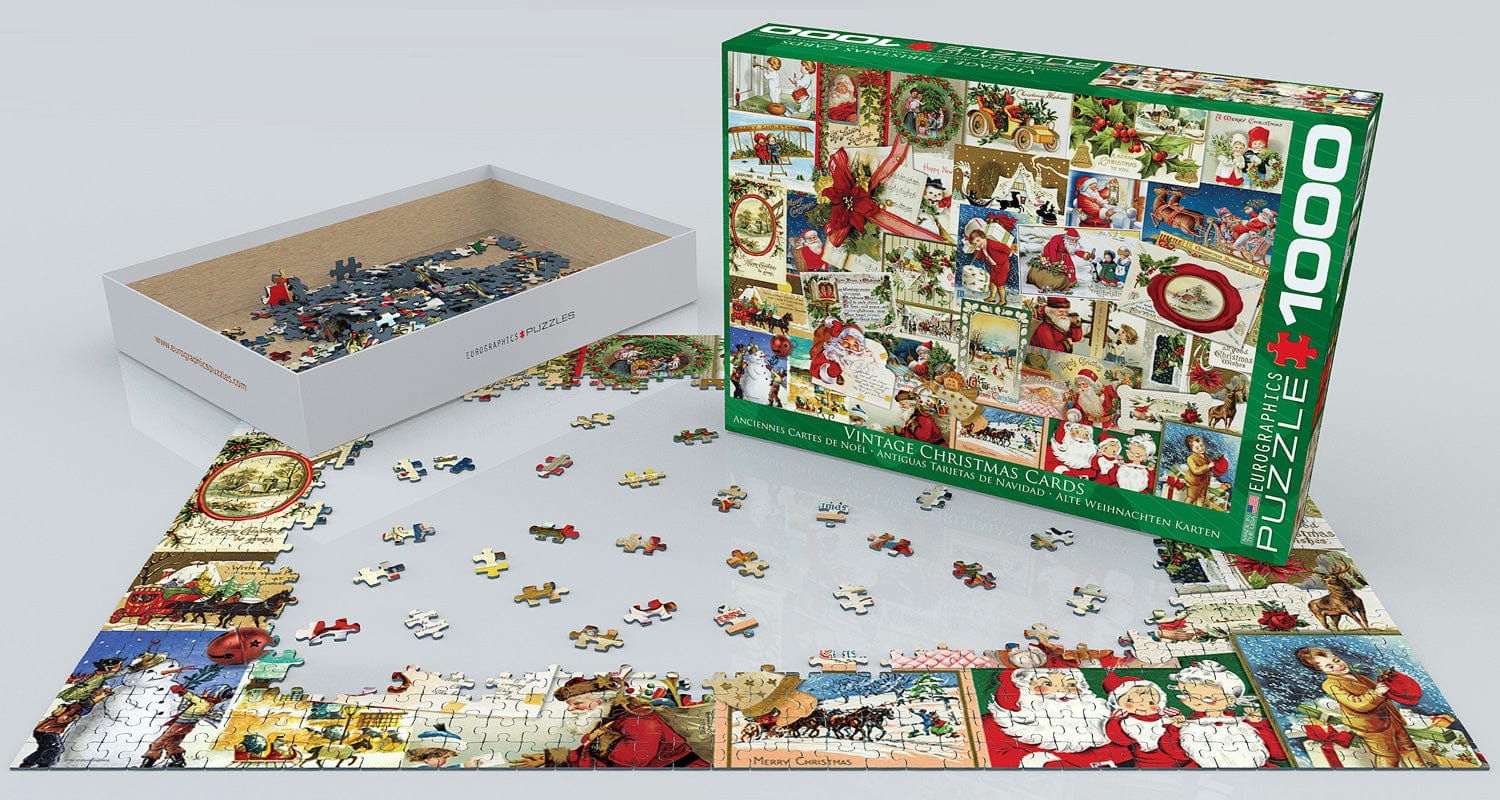 Vintage Christmas Cards 1000-piece Puzzle - Image 7