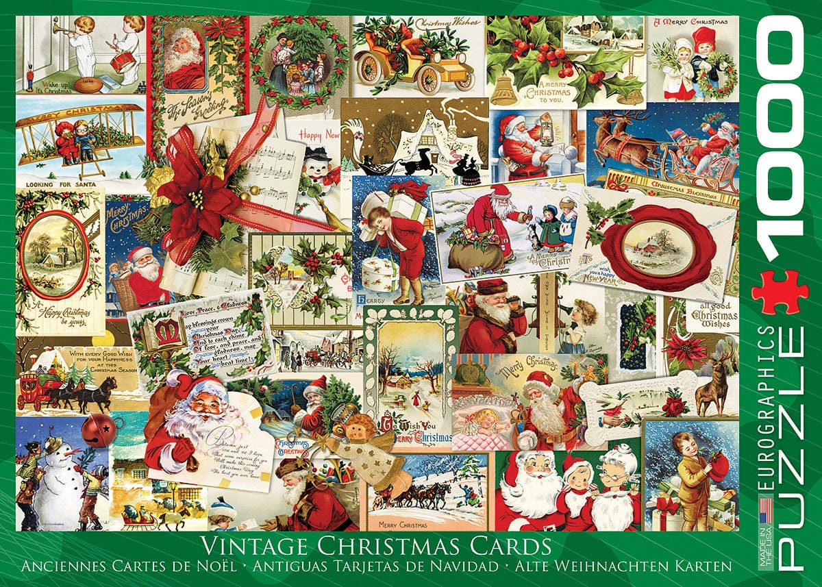 Vintage Christmas Cards 1000-piece Puzzle - Image 8