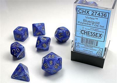 Vortex® Polyhedral Blue/gold 7-Die Set - Image 4