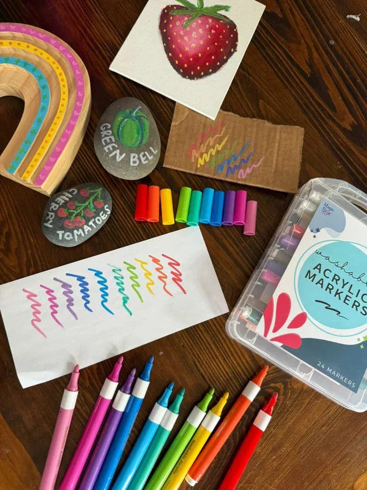 Washable Acrylic Markers, 36 Pack - Image 9