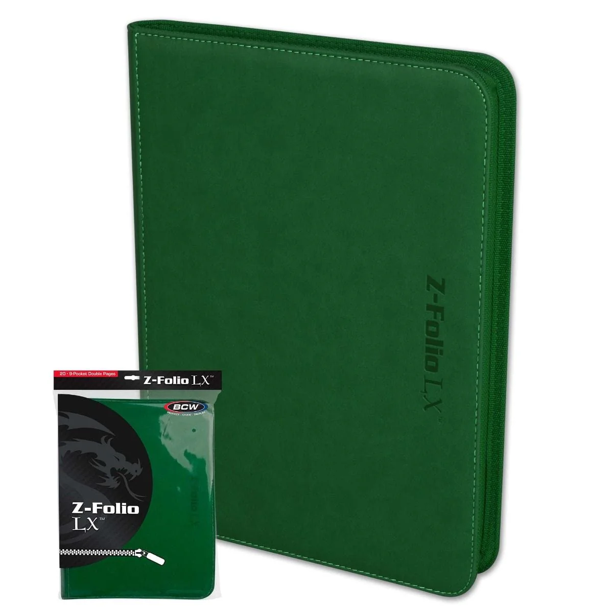 Z Folio 9 Pocket Green